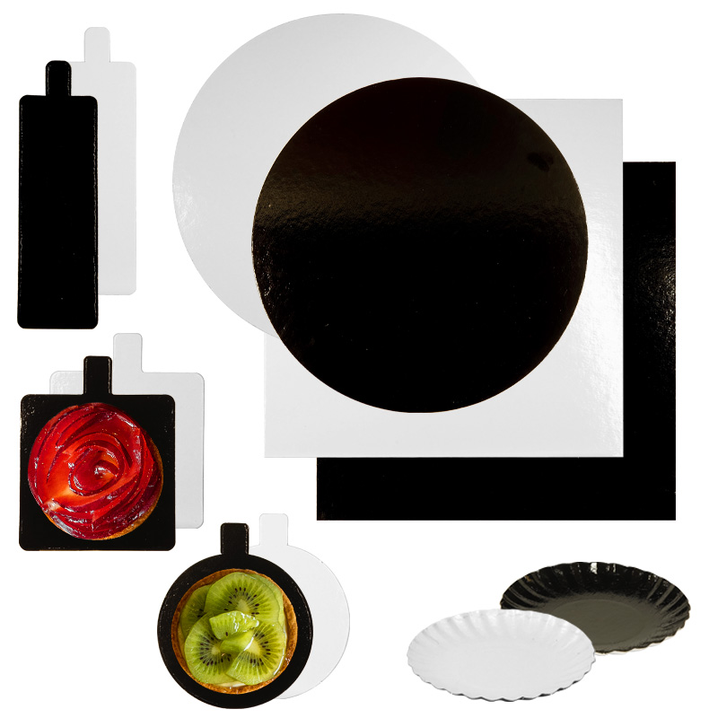 Tradiser, tous les produits couleurs noir et blanc pour vos pâtisseries.